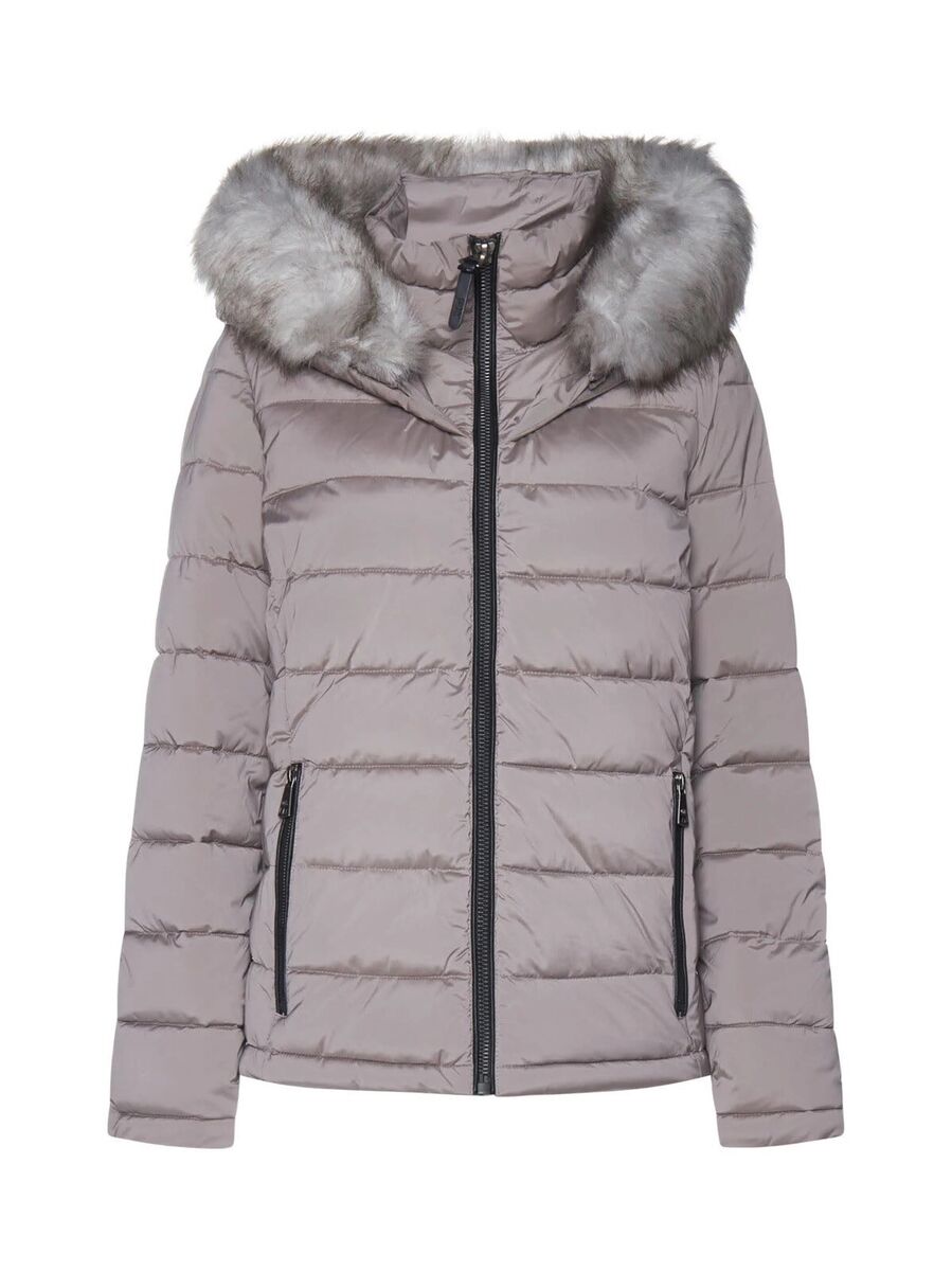 New DKNY Women's Faux-Fur Removable Trim Hooded Puffer New DKNY Women's Faux-Fur Removable Trim Hooded Puffer
