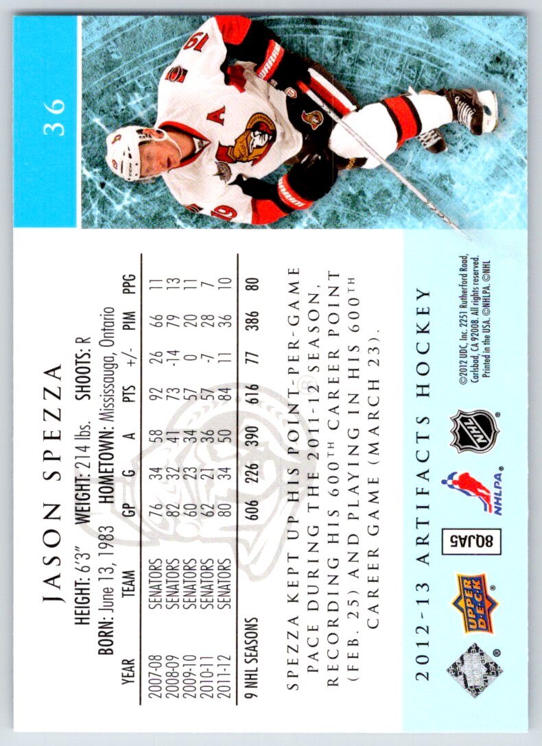 2012-13 Upper Deck Artifacts NHL Hockey Cards - U-Pick From List - Picture 73 of 201