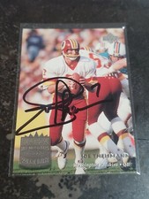 1997 Upper Deck Super Bowl Memories Joe  Theismann Autographed Auto Hand Signed