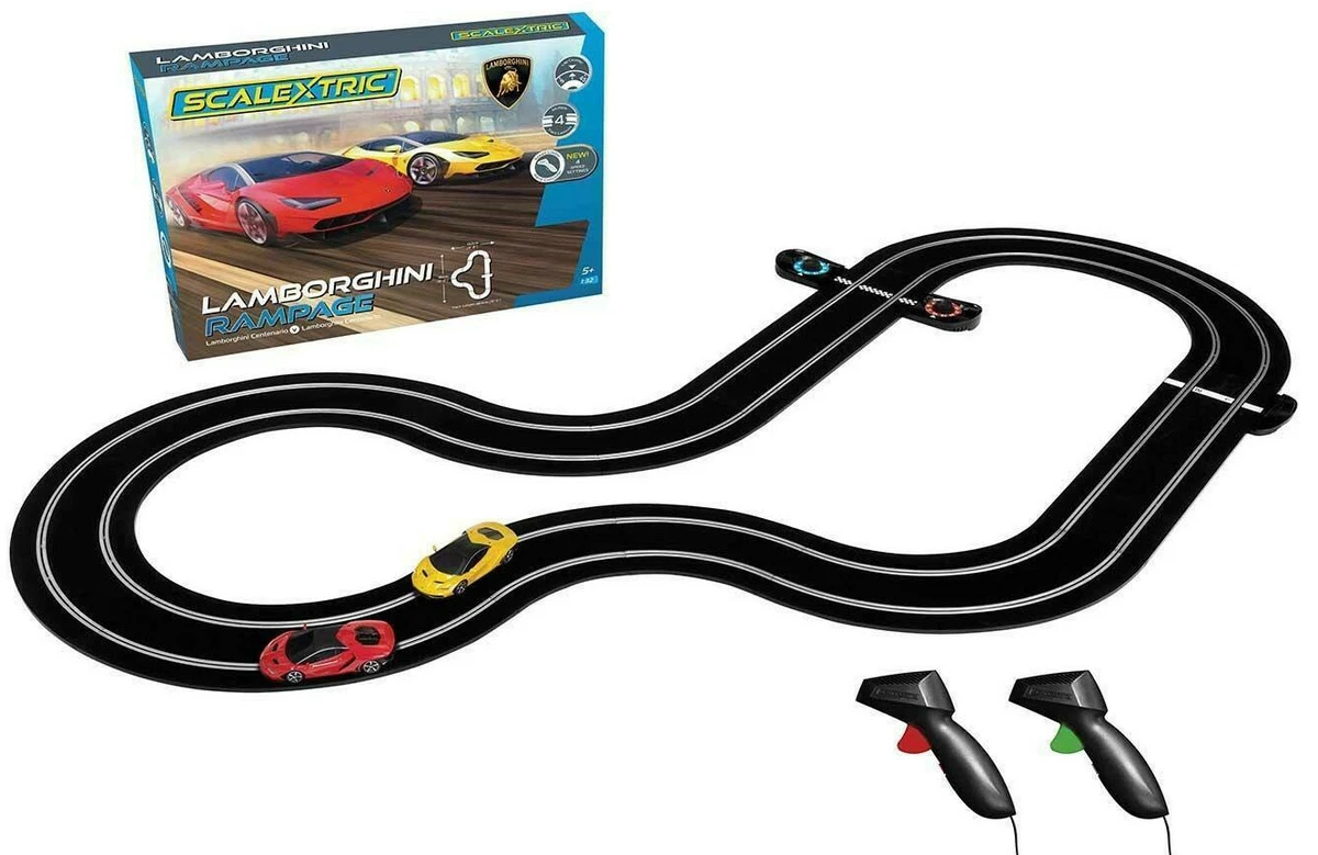 Scalextric Lamborghini Rampage Centenario 1 32 Scale Slot Car Race Set C1386T