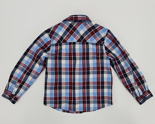 Camicia F&F ragazzo manica lunga a quadri taglia 110/116 (5-6 anni) 100% cotone - Foto 4 di 4