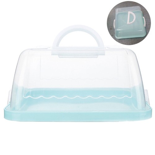 Portable Plastic Square Cake Box Cupcake Dessert Container for Case Handheld for - Picture 12 of 12