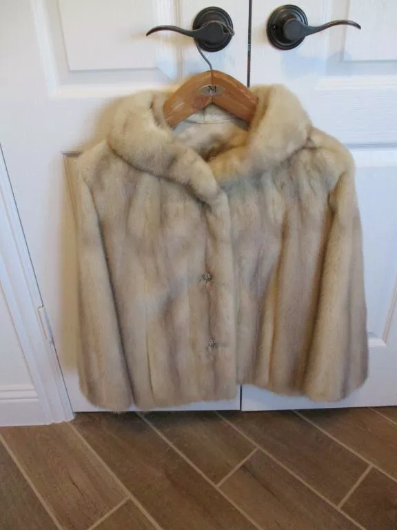 Silver top mink coat