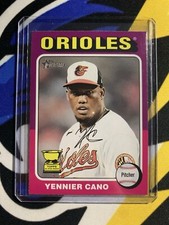 Yennier Cano 2024 Topps Heritage #121 Rookie Gold Cup Base Orioles