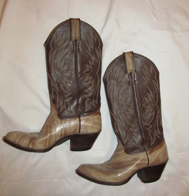 justin eel skin boots