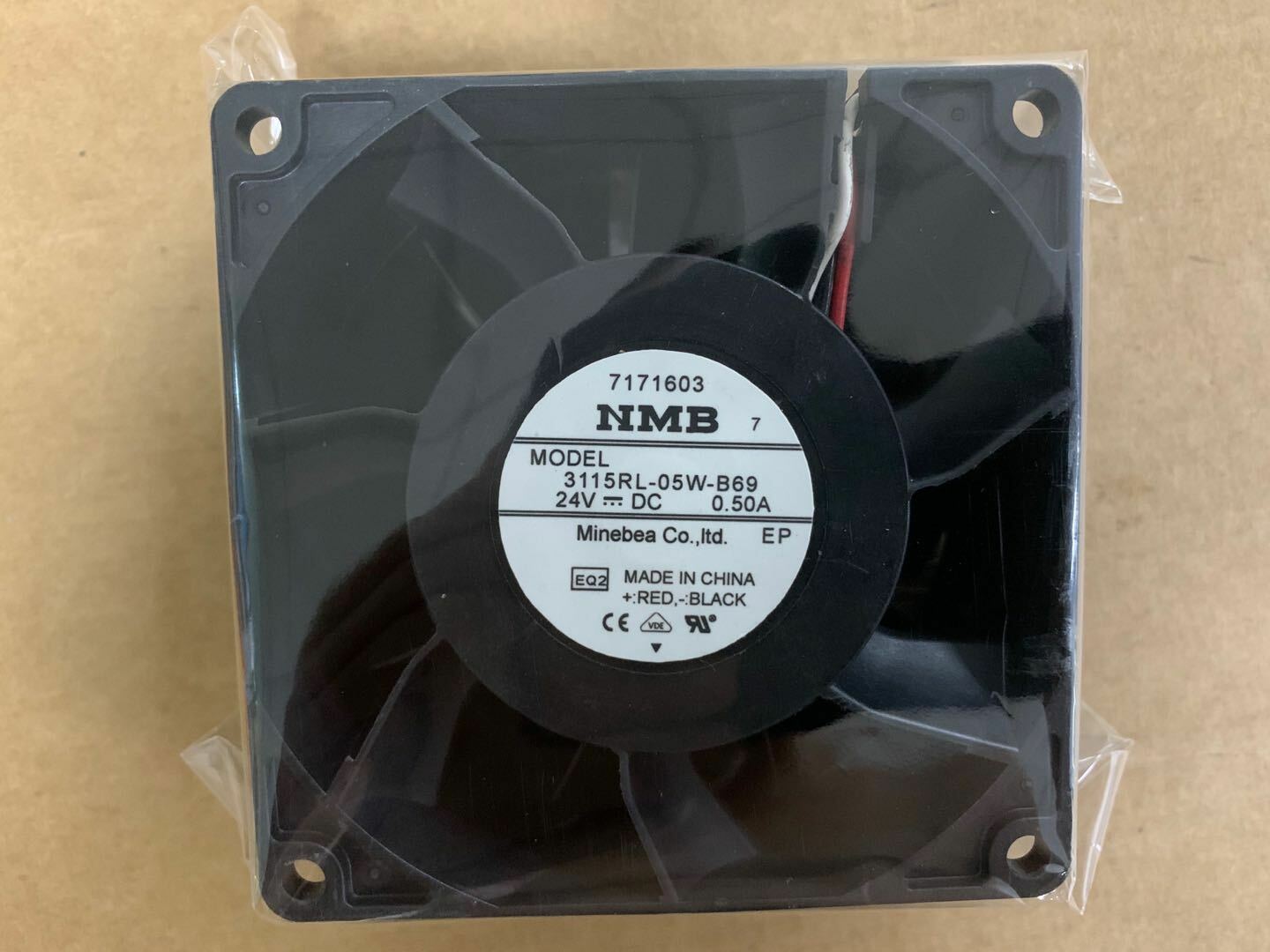 For NMB 3115RL-05W-B69 24V 0.50A 80*80*38mm Inverter Cooling fan 3pin