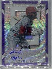 2021 LEAF PERFECT GAME METAL PURPLE WAVE MARI BOYD AUTO 4/8