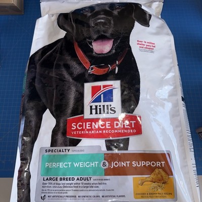 Adult Perfect Weight & Joint Support Large Breed Dry Dog Food Chicken 25 lb Bag