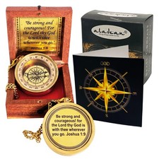 Inspirational Gift Compass - God My Lord Guide Me - Uplifting Baptism Gift, G...