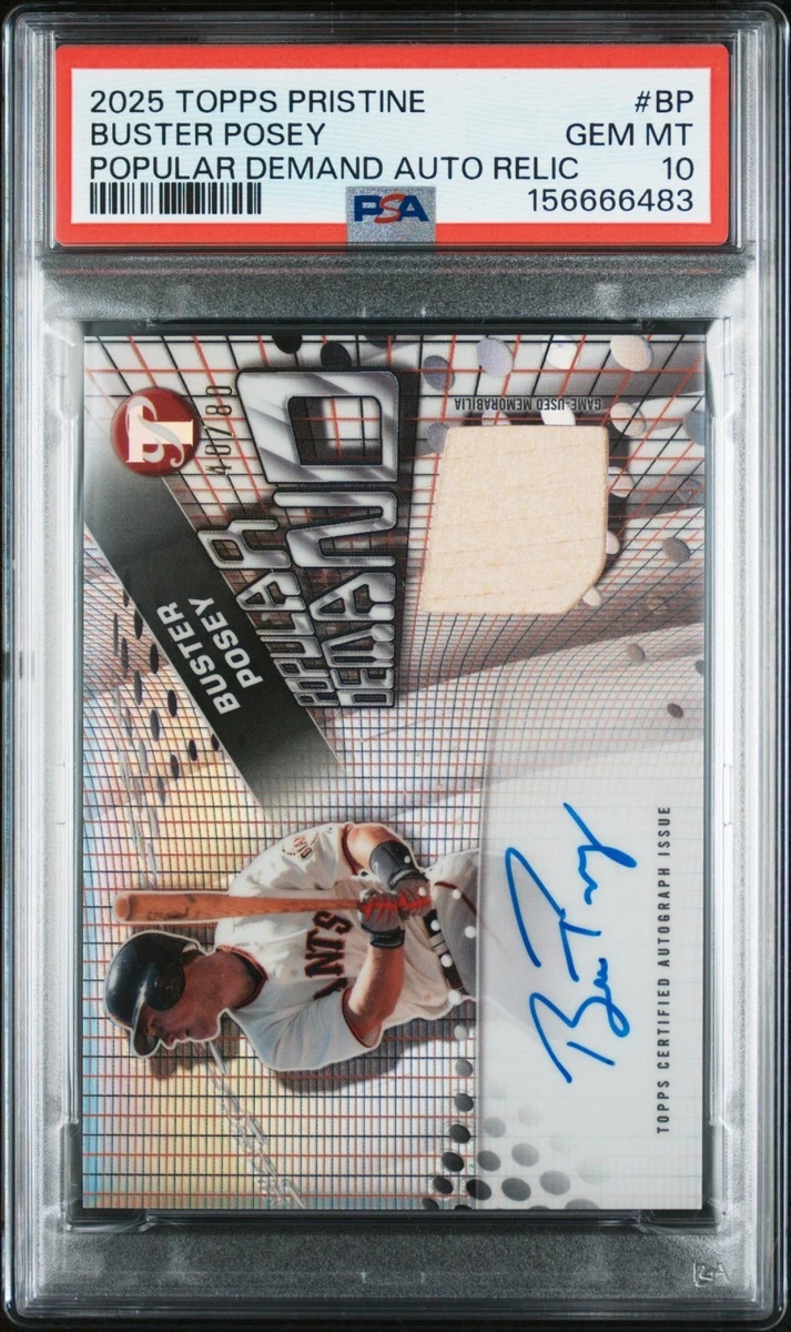 Topps Buster Posey Baseball Autographed Sports Trading Cards