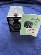 Kodak Brownie Target Six-20 Black Box Camera with Original Manual