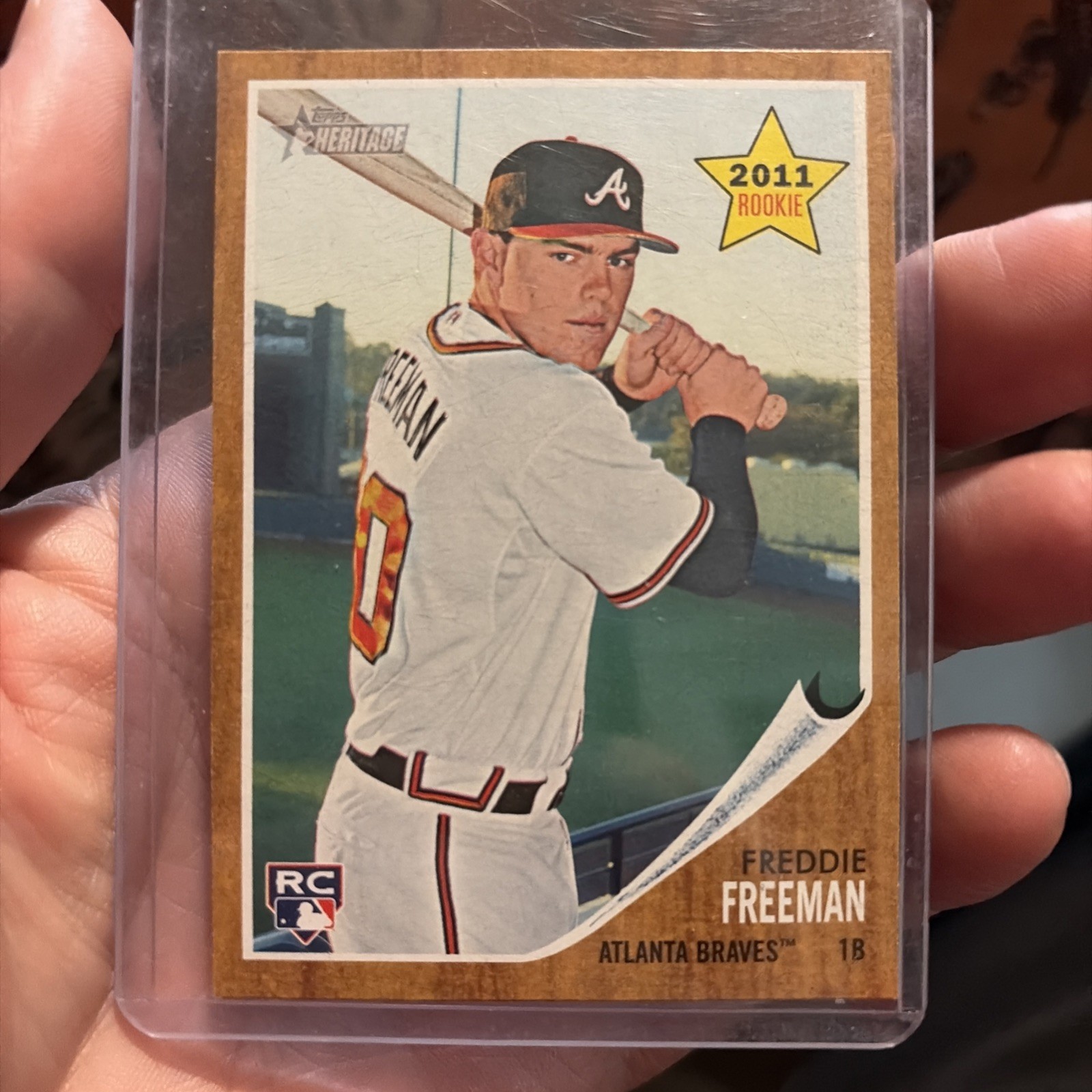 🔥 2011 Topps Heritage Freddie Freeman RC Rookie Card ⭐ Braves