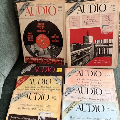 Collection Of AUDIO Magazines 1968 - Marked - EMI Technical LIBRARY FELTHAM