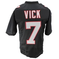 Michael Vick Jersey Black Atlanta |  Unisex Adult Sizes S-5XL Unsign Sewn Stitch