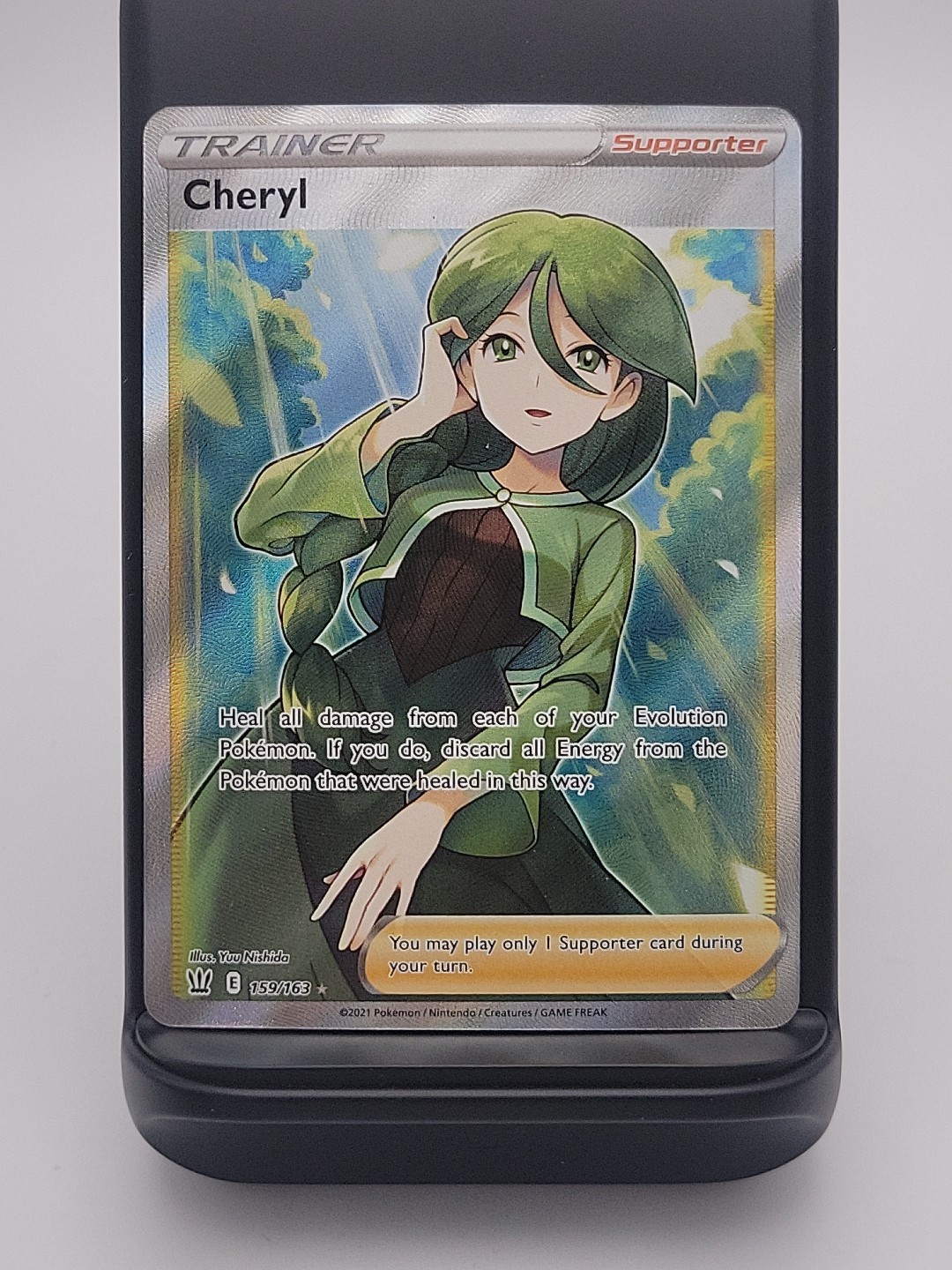 Cheryl - 159/163 - Full Art Ultra Rare NM, English Pokemon Battle Styles