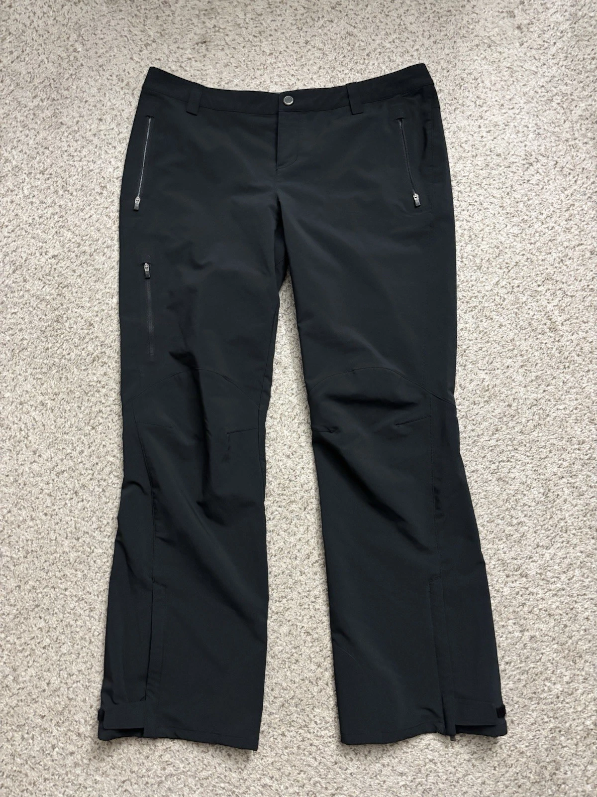REI Co-op Pants Womens 12 Petite Black Mistral Soft Shell Pants Articulated Knee