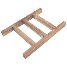 Rustic Wooden Towel Ladder Farmhouse Kitchen Tea Towel Holder Brown