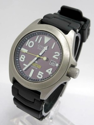 Citizen Promaster Eco-Drive Yellowstone Titanium Watch Used
