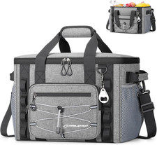 Soft Sided Cooler Bag, 30 Can Insulated Portable Ice Chest for Travel