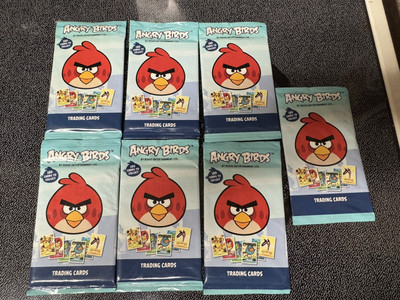 Lot Of 7 2012 Rovio Angry Birds Trading Cards Sealed Packs