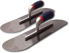 Stainless Steel Trowel 16" x 4" Cement Finishing Masonry Hand Trowels (Pack of 2