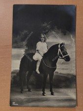 Postkarte AK Foto Mädchen Pferd Pony gelaufen Berggraben Pfalz F3