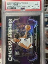 2024 Panini Prizm Draft Picks - Campus Legends Angel Reese Black 1/1  #4 (RC)