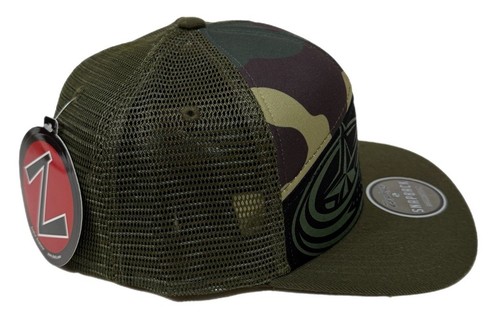 Zephyr NHL Columbus Blue Jackets RARE "Threat" Camo Flat bill SnapBack Hat NWT - Picture 4 of 5