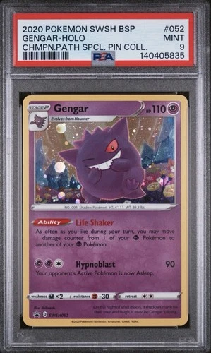 Pokémon Gengar SWSH 052 Champion’s Path Promo PSA 9
