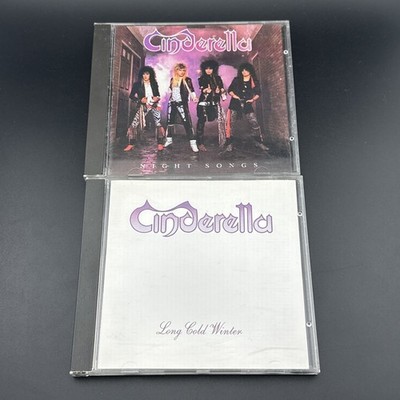 Cinderella - Night Songs & Long Cold Winter 2x CD Bundle Album Lot - TESTED!