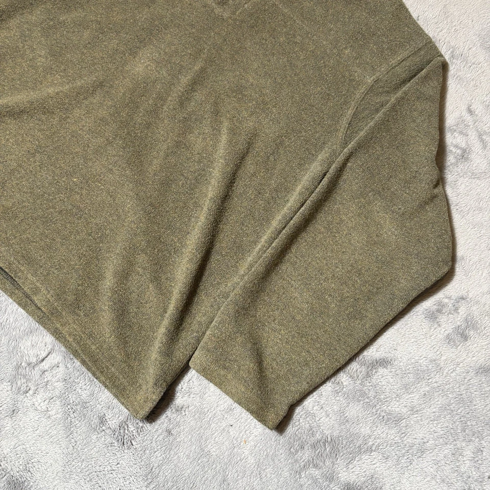 The Territory Ahead Hombres XL Pullover Suéter Camisa Verde Marrón Henley Hecho en EE. UU. Foto 4 de 4