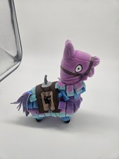 Fortnite Loot Llama Epic Games Pinata 8" Stuffed Animal Plush 2018 Purple Blue