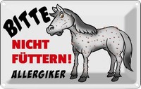 Blechschild 12X18 Cm Bitte Nicht FüTtern Pferd Warnschild Hinweisschild Sicherhe