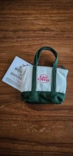 RARE UPSIDE DOWN MISPRINT  Trader Joe's Canvas Micro Tote with Grocery BAG Green