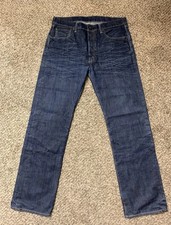 Levi  s 501 Straight Leg Buttons Fly Blue Jeans Size 36 X 34