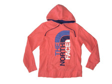 THE NORTH FACE Bright Pink Warm Cotton HOODIE SWEATSHIRT Hike Gym Gear Women's L