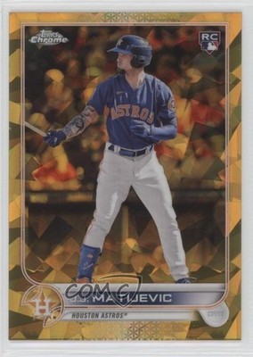 2022 Topps Chrome Update Sapphire Gold 18/50 JJ Matijevic #US297 Rookie RC 05is
