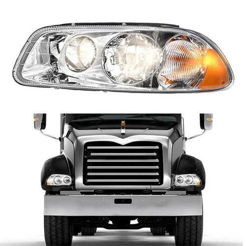 1998-2018 Headlight Assembly For Mack Vision CX CXN GU4 GU5 GU7 GU8 Bulbs Left
