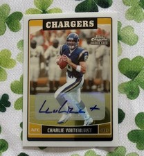 2006 Topps Chrome Rookie Autographs Charlie Whitehurst #261 San Diego Chargers