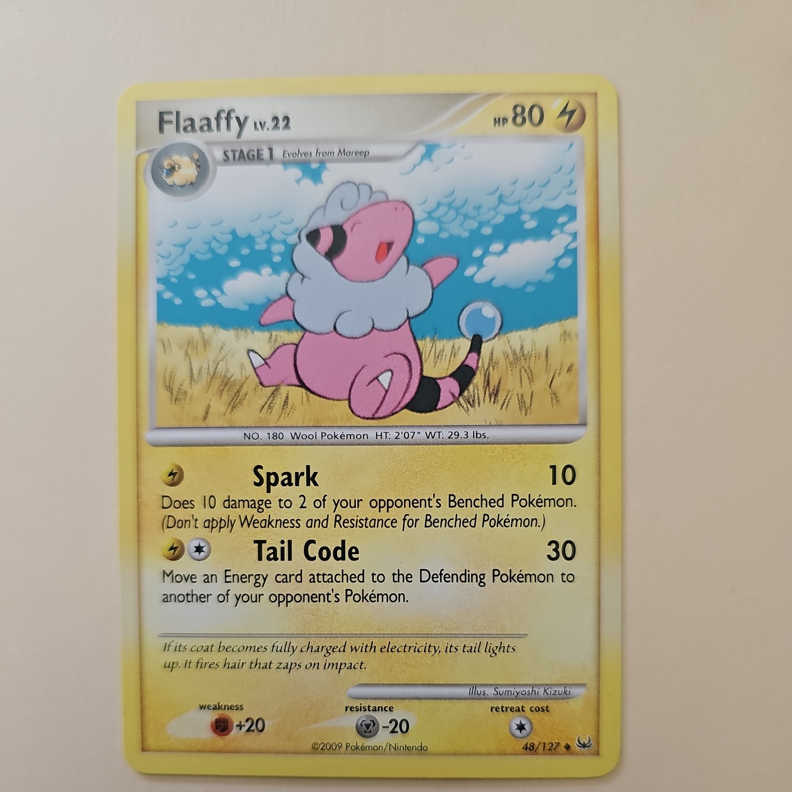 Flaaffy 48/127 Uncommon Platinum Pokemon LP/MP