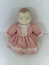Creepy Little Vintage Porcelain Doll With Porcelain Hands Head. Soft Body