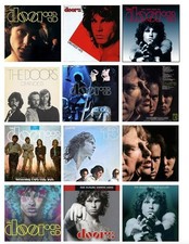 THE DOORS SET  OF 12 FLEXIBLE THIN FRIDGE MAGNETS ROCK BAND US FREE UK P&P NEW