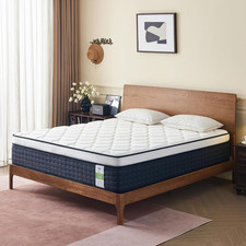 12" Queen Memory Foam Hybrid Mattress - Medium Firm, Motion Isolation, CertiPUR-