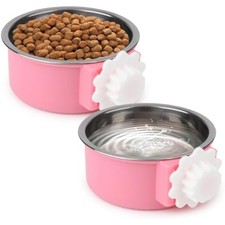 Dog Crate Water Bowl No Spill Hanging Attachable Bowls for Kennel