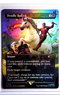 2025 MTG Magic the Gathering SLD Secret Lair Borderless Foil 1754 Deadly Rollick