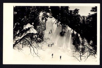 RPPC -  SKI SLOPE at WRIGHTWOOD CALIF. elevation 6200 * not posted photo 1940's