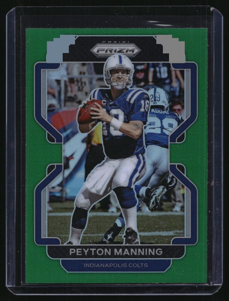 2021 Panini Prizm #30 Peyton Manning Green Prizm Colts