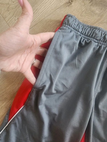 Nike Shorts Gray Red Youth Boys Size S Small ( 8 ) Atheltic Dri-fit Euc - Picture 3 of 4
