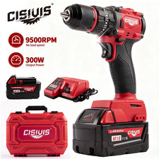 Cordless Brushless Electric Drill Driver w/ B...
