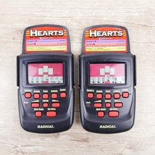 Lot of 2 - Pocket Hearts Electronic Handheld Game Radica 1995  ~ Free Shipping ~
